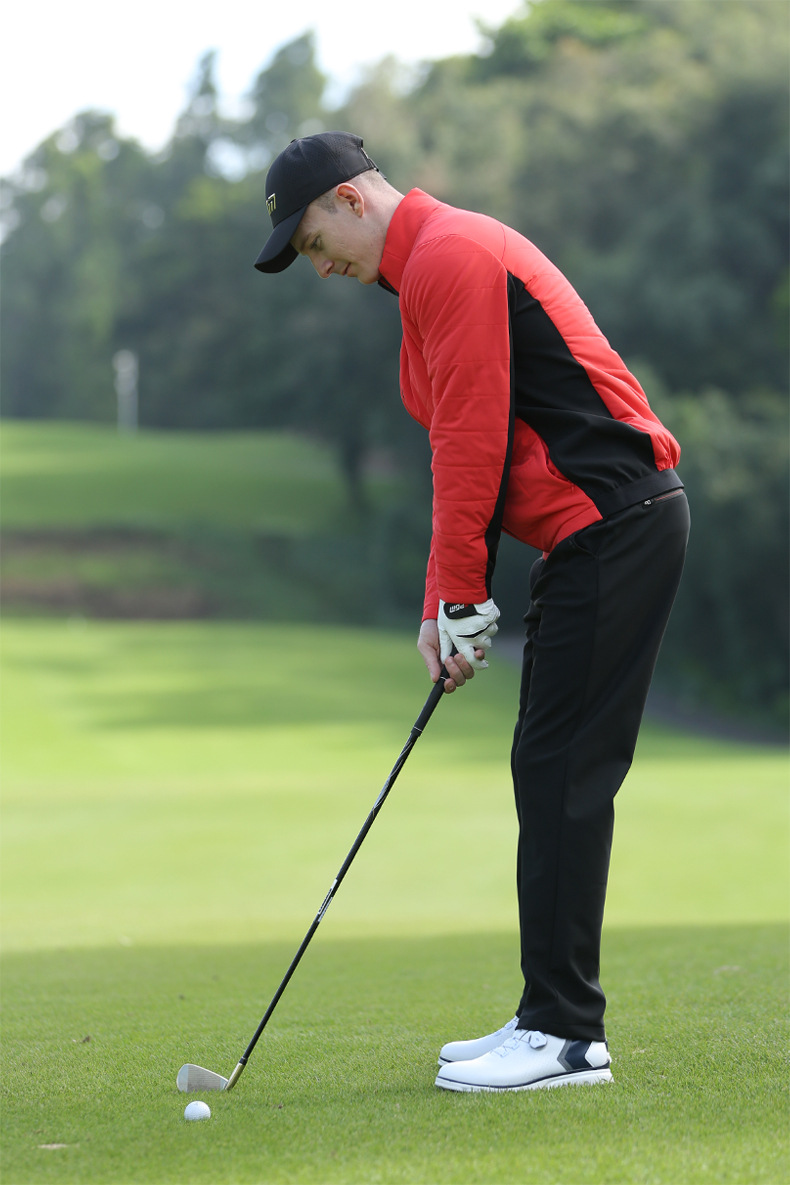 Áo khoác golf nam dài tay chần bông PGM mùa thu đông — Yf505-đỏ [chần bông], Yf505-trắng [chần bông], Yf505-màu Xanh nước biển [chần bông] chi tiết 9