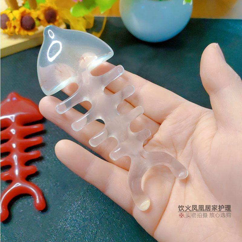 按摩梳子经络按摩梳头部经络梳树脂防鱼骨男女脱发大宽齿护理梳|undefined