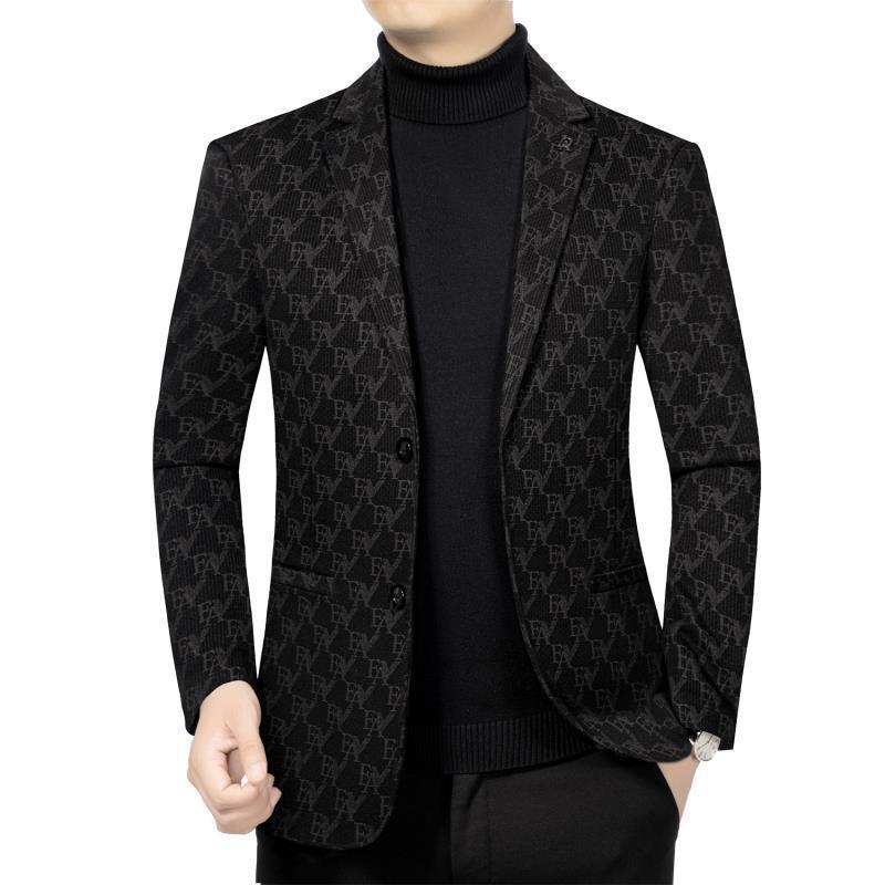 Suit Men's Single Western Jacket Spring and Autumn New Business Casual Young and Middle-aged Fashion Suit Wool Slim-fit Western Suit Men's Single Western Jacket Spring and Autumn New Business Casual Young and Middle-aged Fashion Suit Wool Slim-fit Western