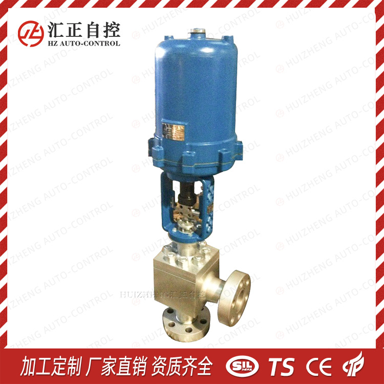 ZKZS-40P不锈钢电动角形调节阀 铸钢角型流量锻打调节阀
