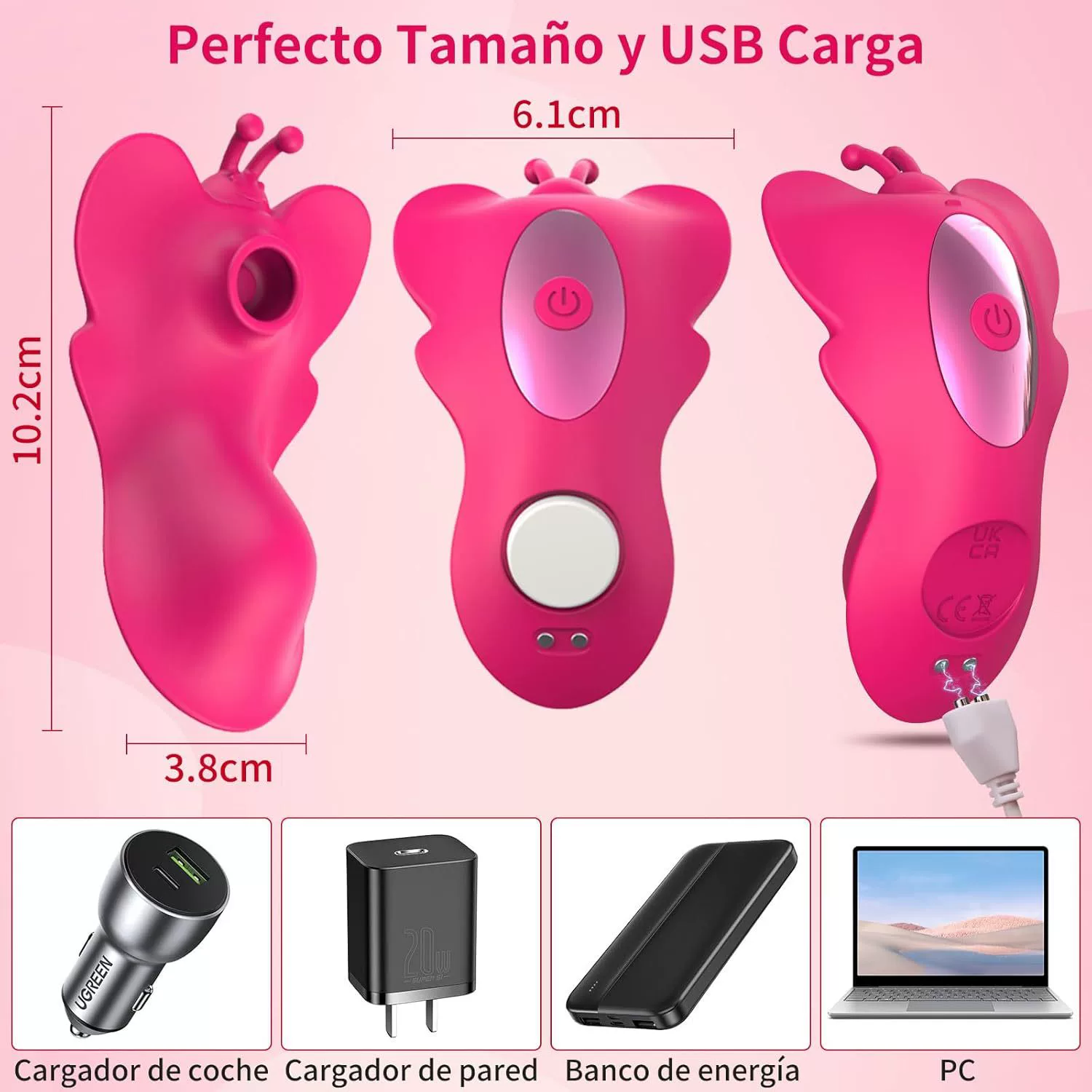 Симпатично? Butterfly Suction Vibrator, Silicone, 9-Channel APP Control & Remote, Compact Invisible Egg