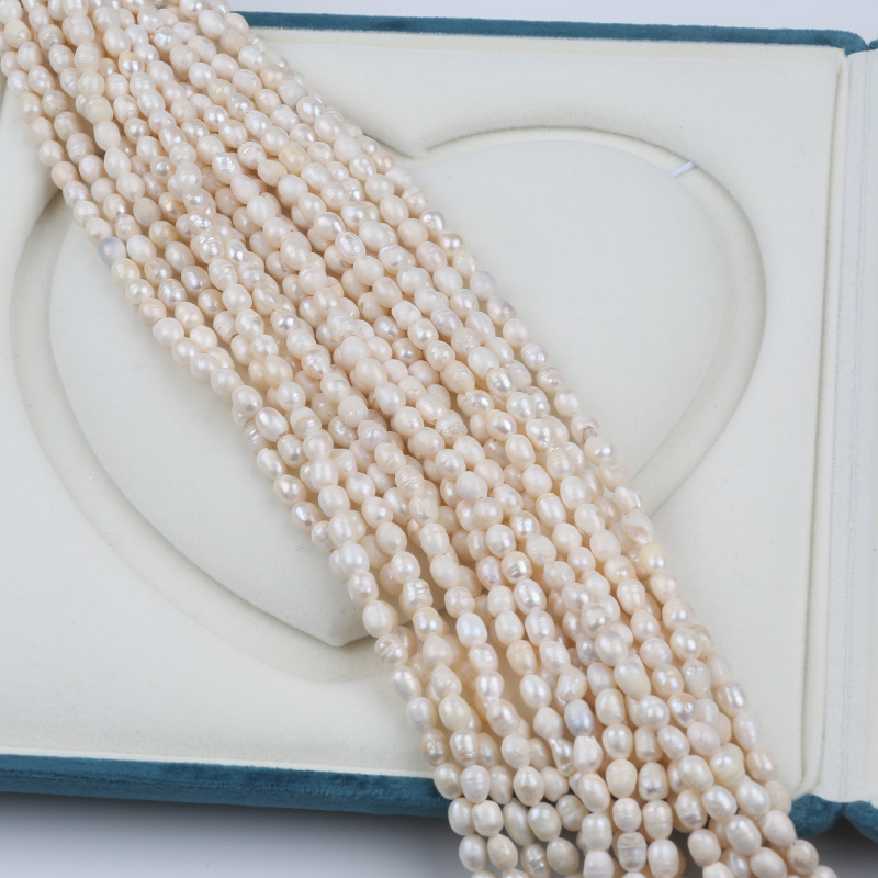 Natural Freshwater Pearl Beads 3-4mm/4-5mm/5-6mm Low Quality Pearls DIY Pearl Jewelry Accessories