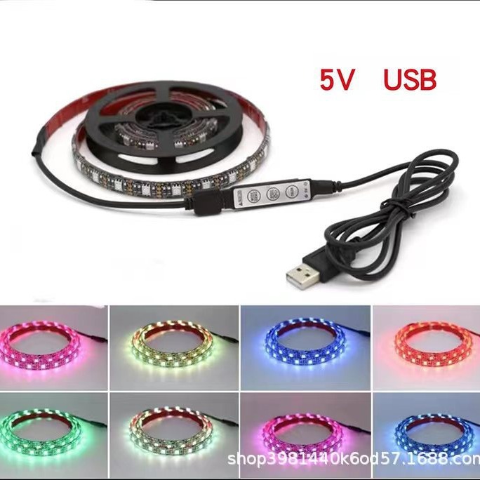 5vRGB light with USB power supply plug dripping light with 5050…