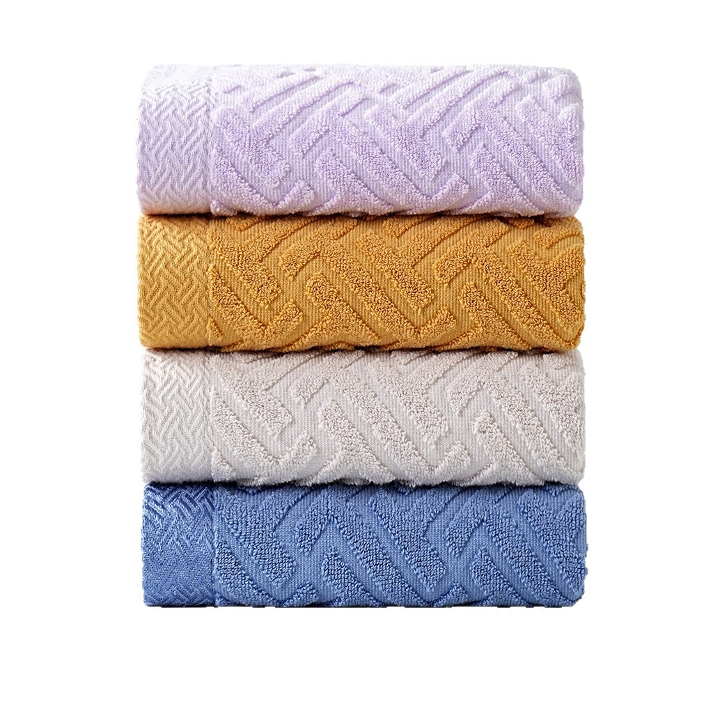 Toalla grande de lavado de cara lisa de algodón puro transfronterizo, suave y absorbente de agua para adultos, toalla facial al por mayor de Amazon