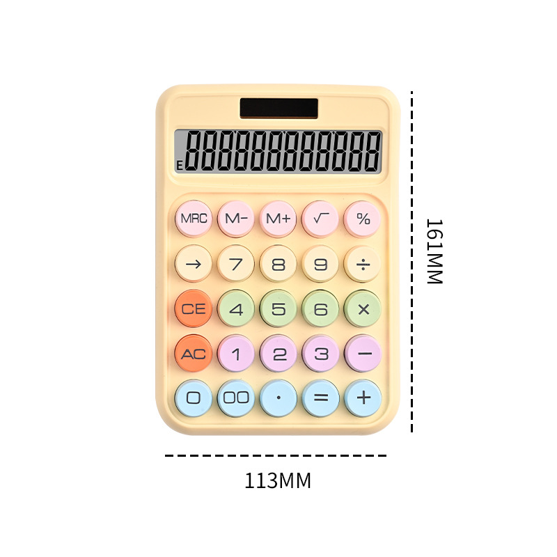 Calculadora de dopamina multifuncional de alto valor facial computadora de color caramelo 12 bits calculadora de oficina al por mayor