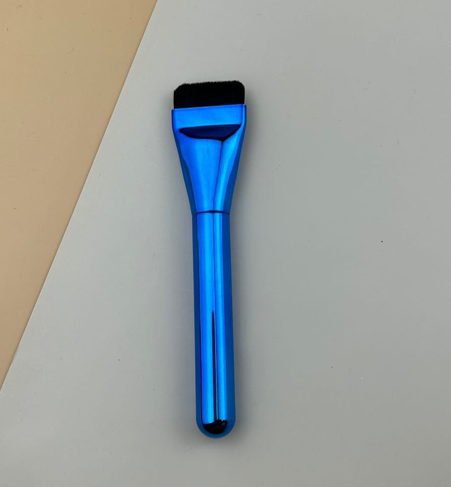Cepillo de base en línea, sin marcas, sin polvo, cepillo corrector, cepillo de mascarilla, cepillo de base líquida de cabeza plana, cepillo de maquillaje al por mayor
