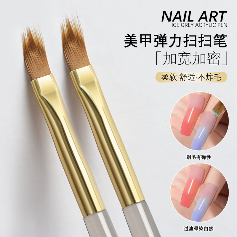 Nail Art Pen with Widened and Dense Elastic Serrated Design, Soft Brush Without Brush Marks, Suitable for Gradient and Smudge Effects, French Manicure Pen Nail Art Pen with Widened and Dense Elastic Serrated Design, Soft Brush Without Brush Marks, Suitable for Gradient and Smudge Effects, French Manicure Pen