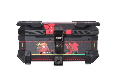 Clearance Sale: Motorcycle Aluminum Motorcycle trunk - 28l02-asukadecal-tail-boxblack-and-red