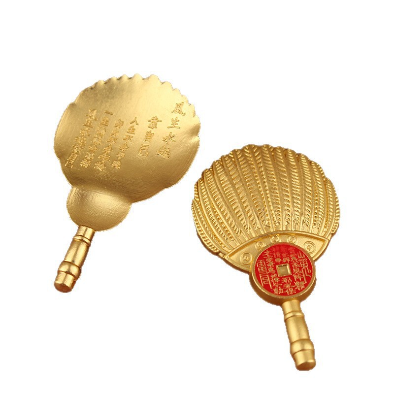 中国風合金羽根扇子、八卦図、平安瓢箪キーホルダー、キーペンダント、アクセサリー、装飾品、メタルペンダント|undefined