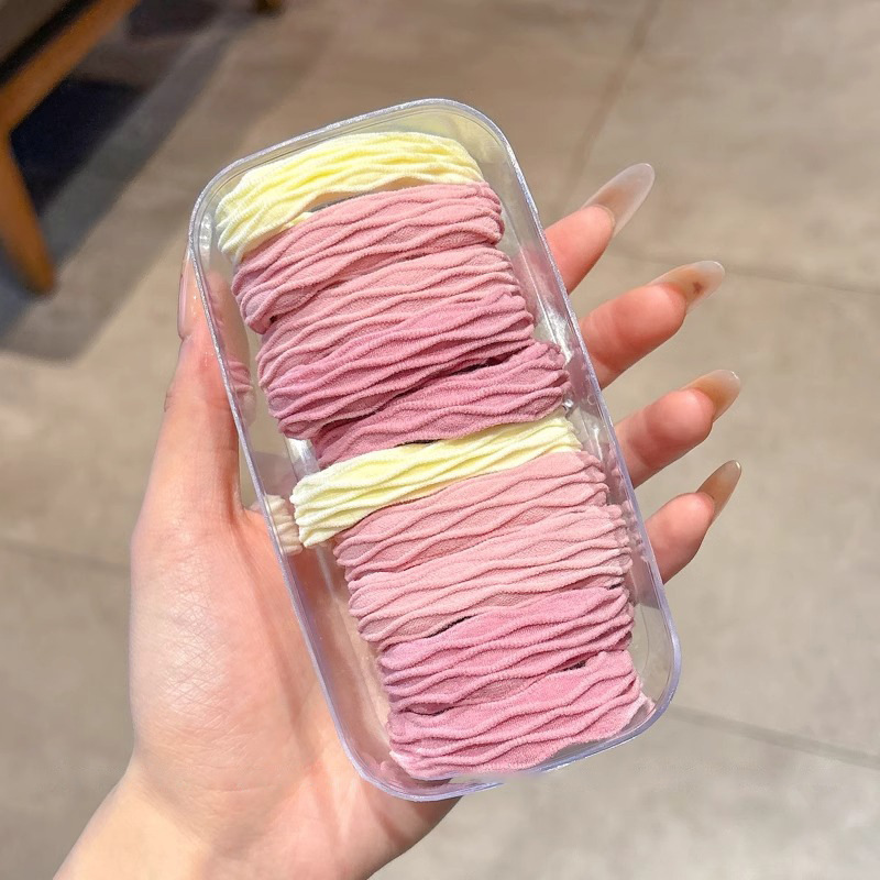 Cuerdas de cabello de dopamina para mujeres sin costuras, cuerdas de cabeza de alta elasticidad, anillo de cabello de correa simple y duradero, adorable tocado de niña