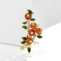 Peach Blossom Good Fortune High-End Brooch for Women, New Trend Retro Chinese Style Flower Brooch with a Sense of Elegance, Unique Design Pin Accessory