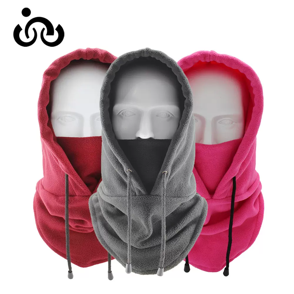 抓绒保暖帽 骑行帽冬季 防风帽 户外运动围脖防寒加厚头套CS面罩