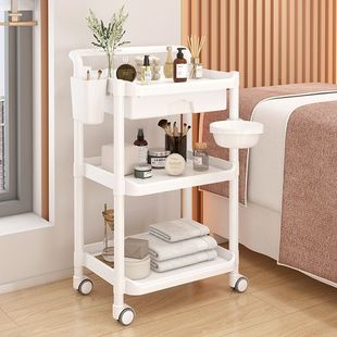 Beauty Cart, Beauty Salon Special Trolley, Instrument Tool Cart, Eyelashes and Manicure Storage Rack, Tattoo Embroidery Leidezhu