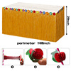 Kaifeng faction Hawaii Flus Su Table skirt paper straw back leaf leaf gugs hibiscus 10pcs flower ring combination set