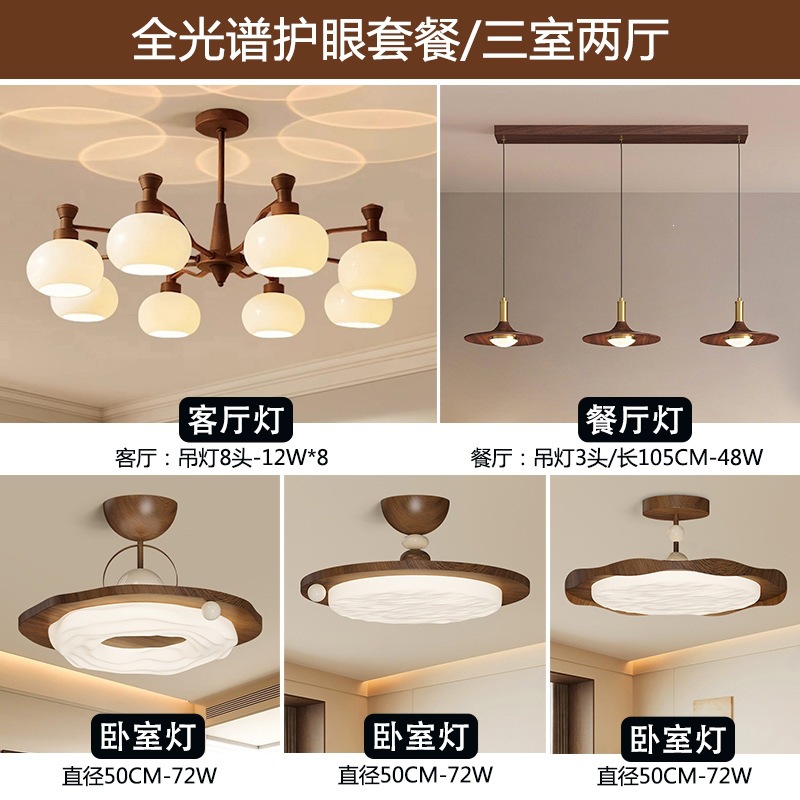 Lámpara de la sala de estar de estilo medieval atmósfera americana comedor sala de estar luces principales retro francesa Nanyang estilo lámparas de dormitorio