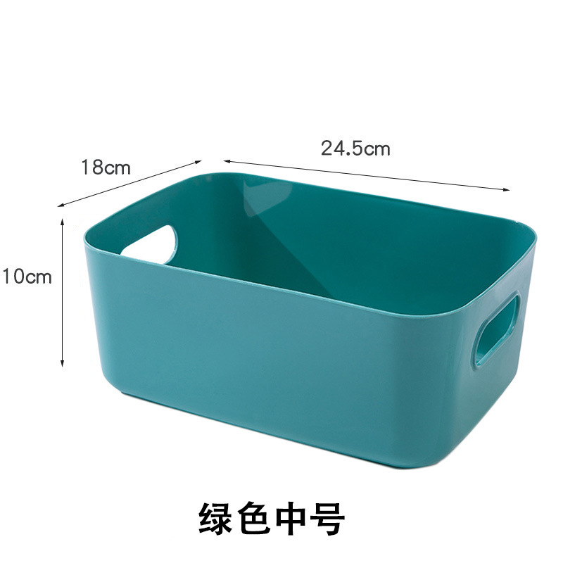 Hogar caja de almacenamiento escritorio cocina cosméticos gran capacidad plástico descubierto organización cesta al por mayor