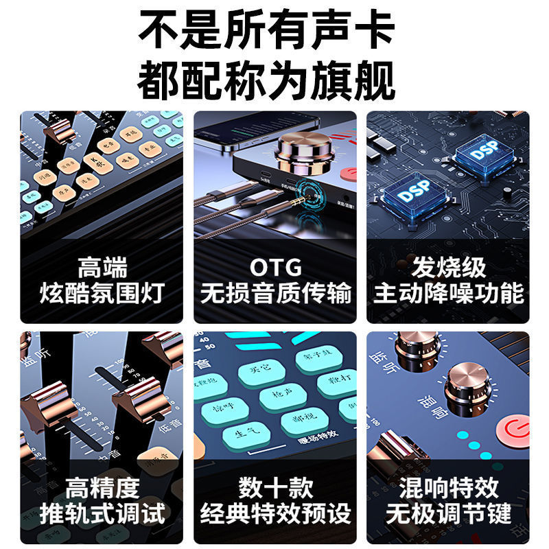V19 ライブサウンドカードゲーム録音と歌専用機器デスクトップコンピュータ携帯電話マイクライブブロードキャストカスタマイズの完全なセット|undefined
