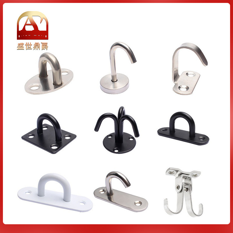 Stainless Steel Top Hook Top Hook Projection Curtain Ceiling Wall Single Hook Hook Roof Bearing Ring