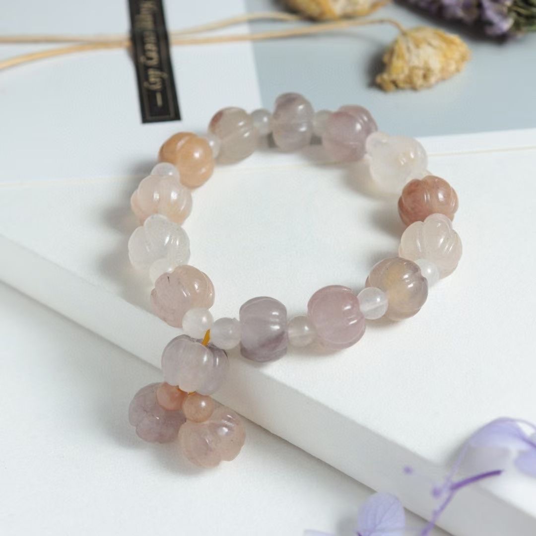 Tianshan al por mayor calabaza verde oro jade pulsera puls