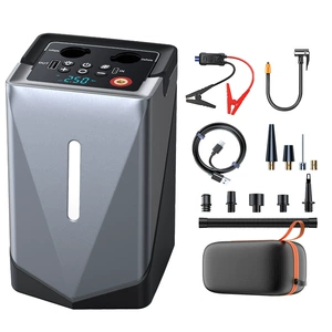 GF-01 Avtomobil Təcili Start Verici, Hava Nasosu + Üfürcək, 12V Çoxfunksiyalı Power Bank