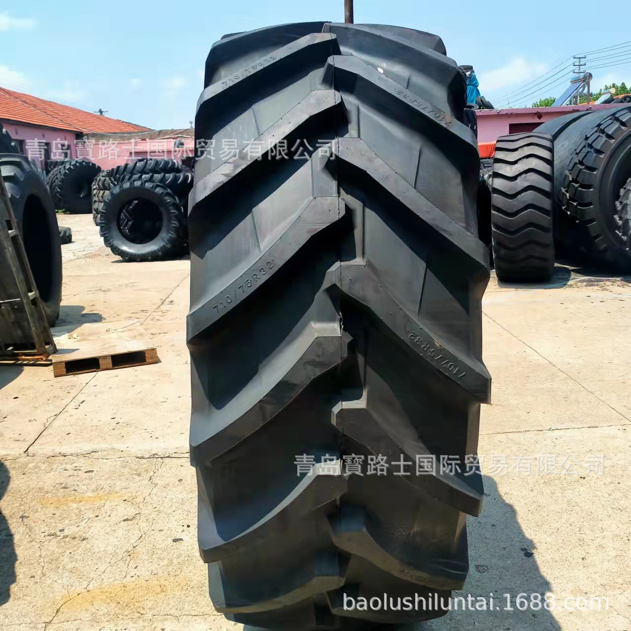 青贮机轮胎 710/75R32  人字钢丝胎