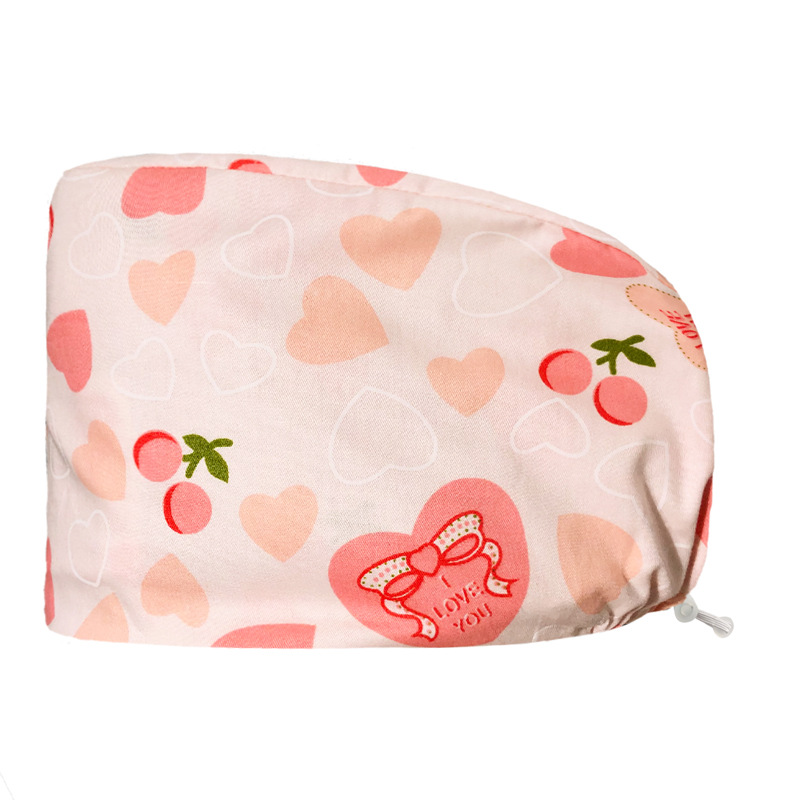 Tapa quirúrgica tapa de la enfermera femenina tapa redonda de algodón puro sala de operaciones tapa especial médico tapa de trabajo puntera transpirable hombres y mujeres