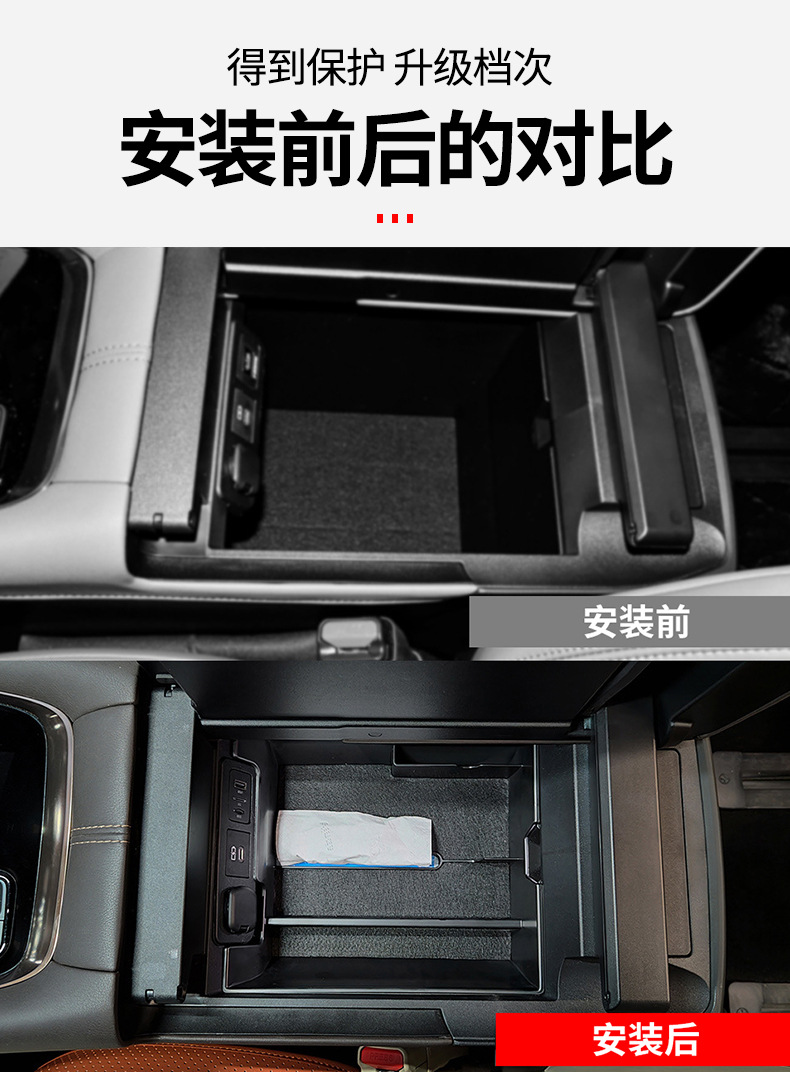 Suitable for 24 Toyota ELFA 40 series armrest storage box Wilfa car storage box Alphard modification
