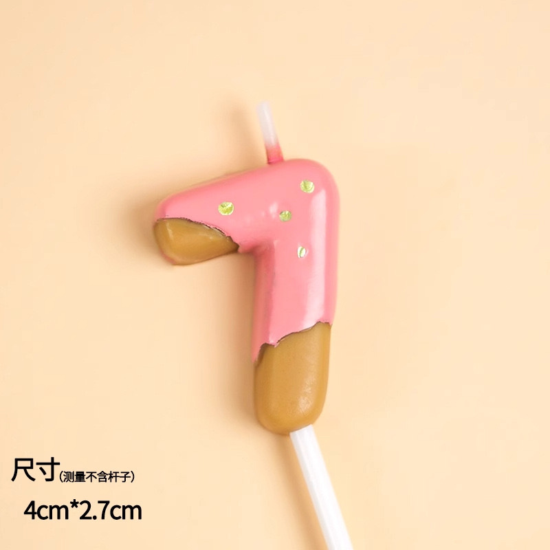 Mayorista retro dibujos animados de chocolate de dos colores molde de galletas de ducha 0 - 9 velas digitales tarta de cumpleaños