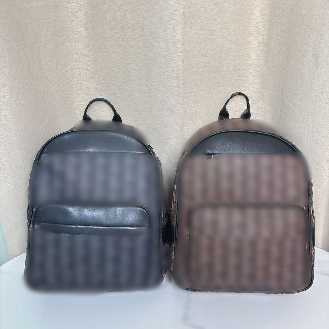 2026 Men's Backpack with Striped Letters, Casual Backpack, Classic Monogram, Large Capacity Backpack for Men and Women