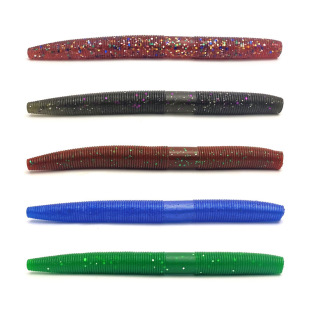 Luya bait wholesale 10cm6g monochrome noodle worm earthworm fake bait plus granular salt submerged soft bait fine packaging