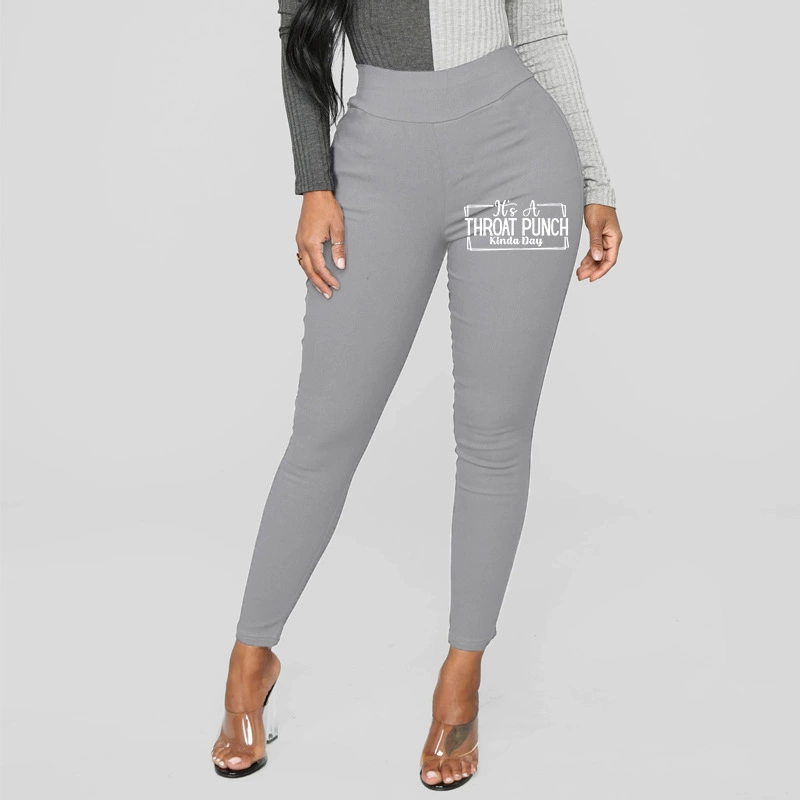 Ins ветер с принтом взрывные повседневные брюки женские трансграничные европейские и американские сексуальные сумки с высокой талией LGS145-315