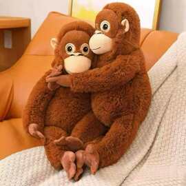 跨境大猩猩公仔毛绒玩具长臂猴子玩偶网红小猴子安抚抱枕公仔娃娃