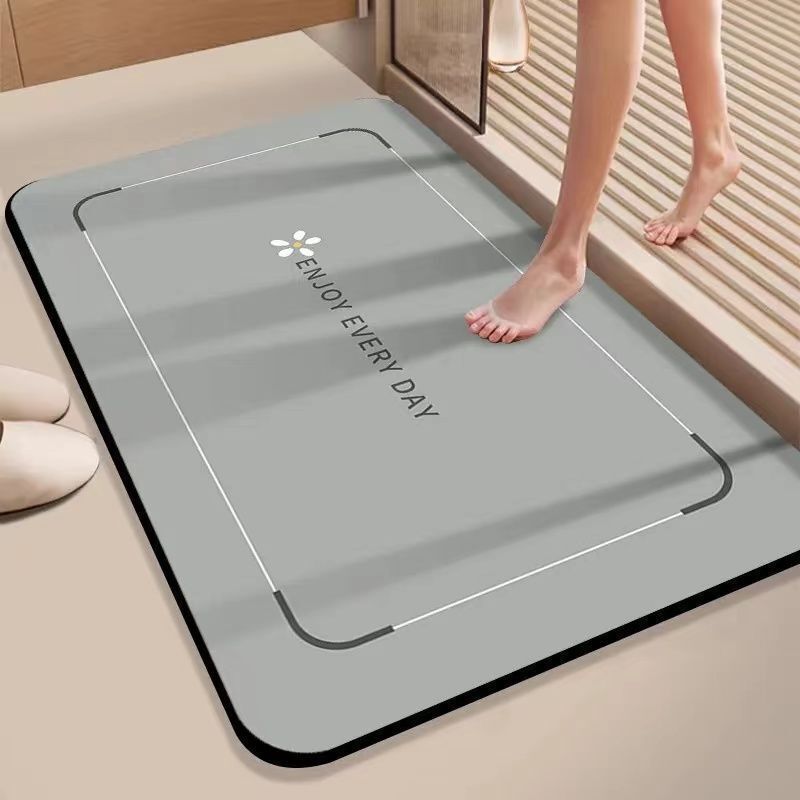 Soft Diatom Mud Bathroom Floor Mat, Quick-Drying and Water-Absorbent Bathroom Non-Slip Mat, Toilet Foot Mat Can Be Shipped on Behalf of Others