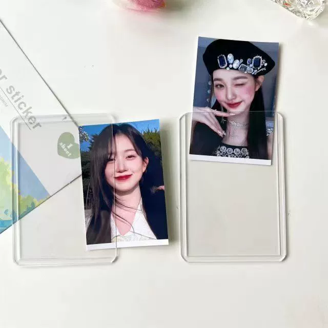 Polaroid, двусторонний держатель для карт, пони, прозрачный защитный чехол из ПВХ