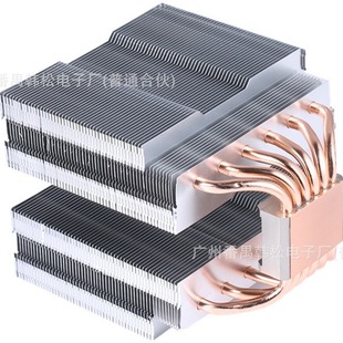 Cpu radiator computer host COB photography lamp LED stage lighting radiator equipment 12CM pure copper twin towers