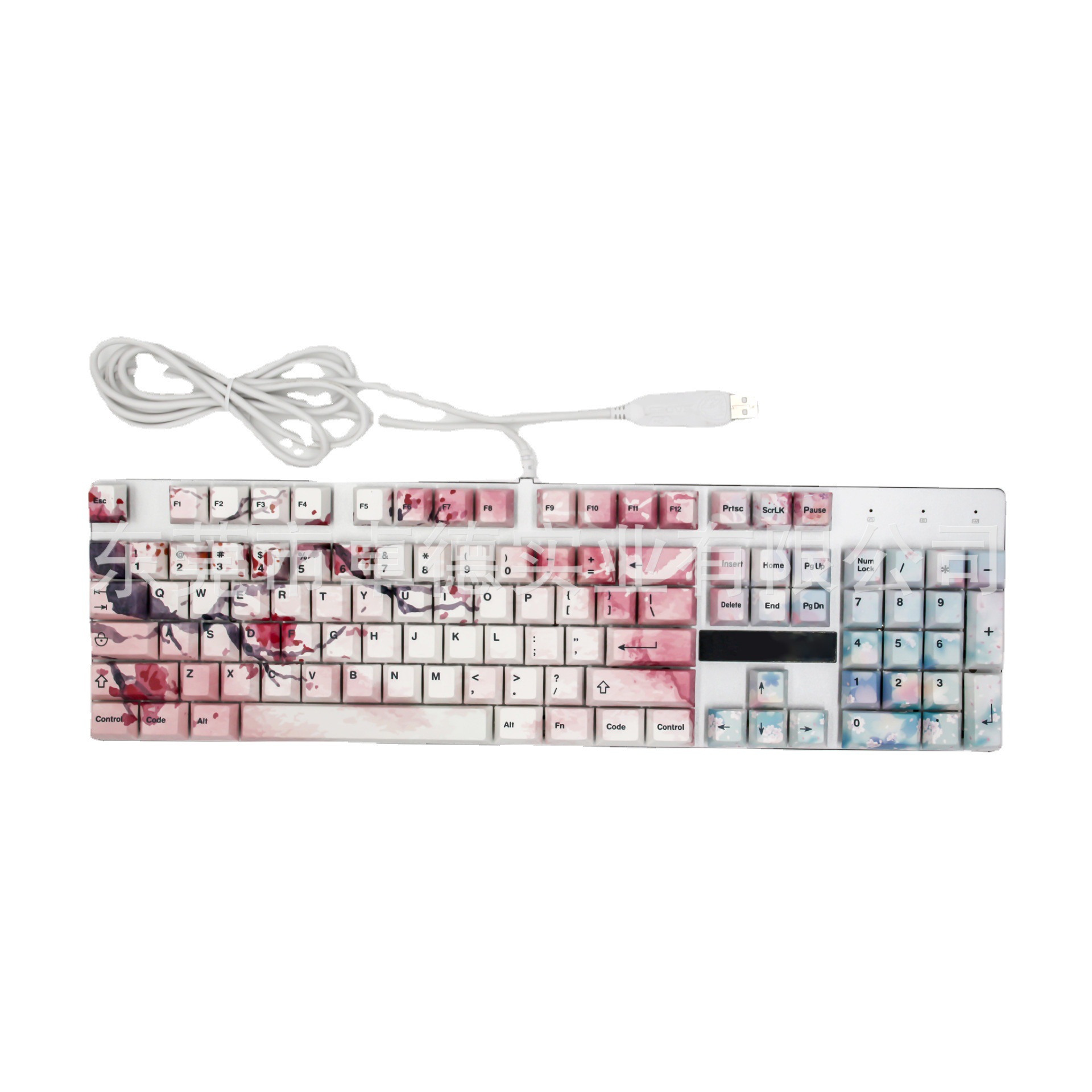 PBT sublimación keycap Teclado mecánico keycap traje original juego keycap 108 botón embalaje directo de fábrica