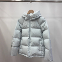 2025冬季新款时尚简约高端羽绒服女款95白鸭绒连帽保暖面包服外套