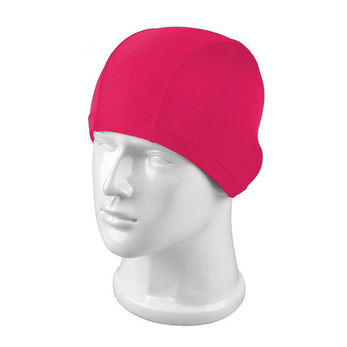 Nylon multi-color swimming cap with optional extra elasticity for adults and children, universal male and female long hair ear protection fabric swimming cap