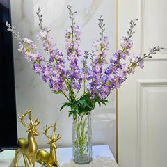 卸売結婚式ホーム家具シミュレーション花ヒヤシンス撮影小道具装飾造花ダブルフライングツバメビッグデルフィニウム