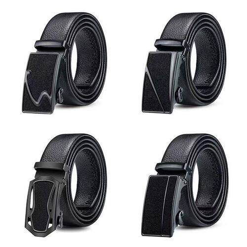 Belts for men wholesale business casual automatic buckle litchi pattern belt men's street stall supply pants belt manufacturer