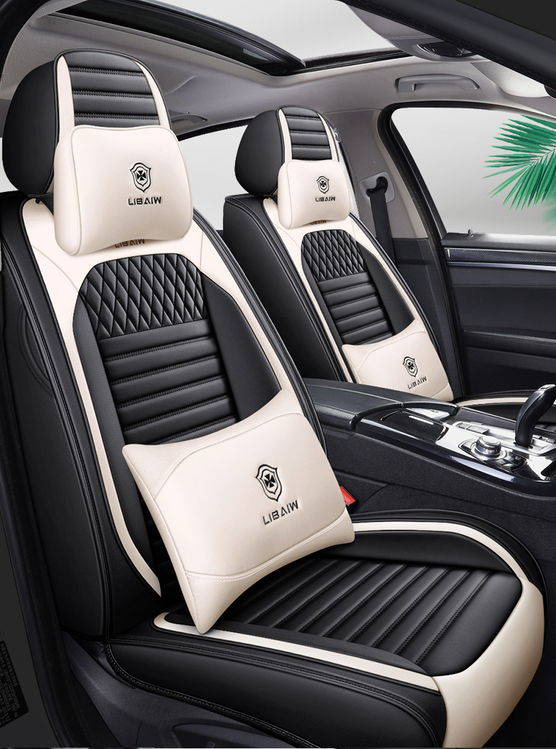 The new car cushion is fully surrounded by the four seasons universal seat cushion leather seat cover car decorative seat cover seat cover manufacturers foreign trade