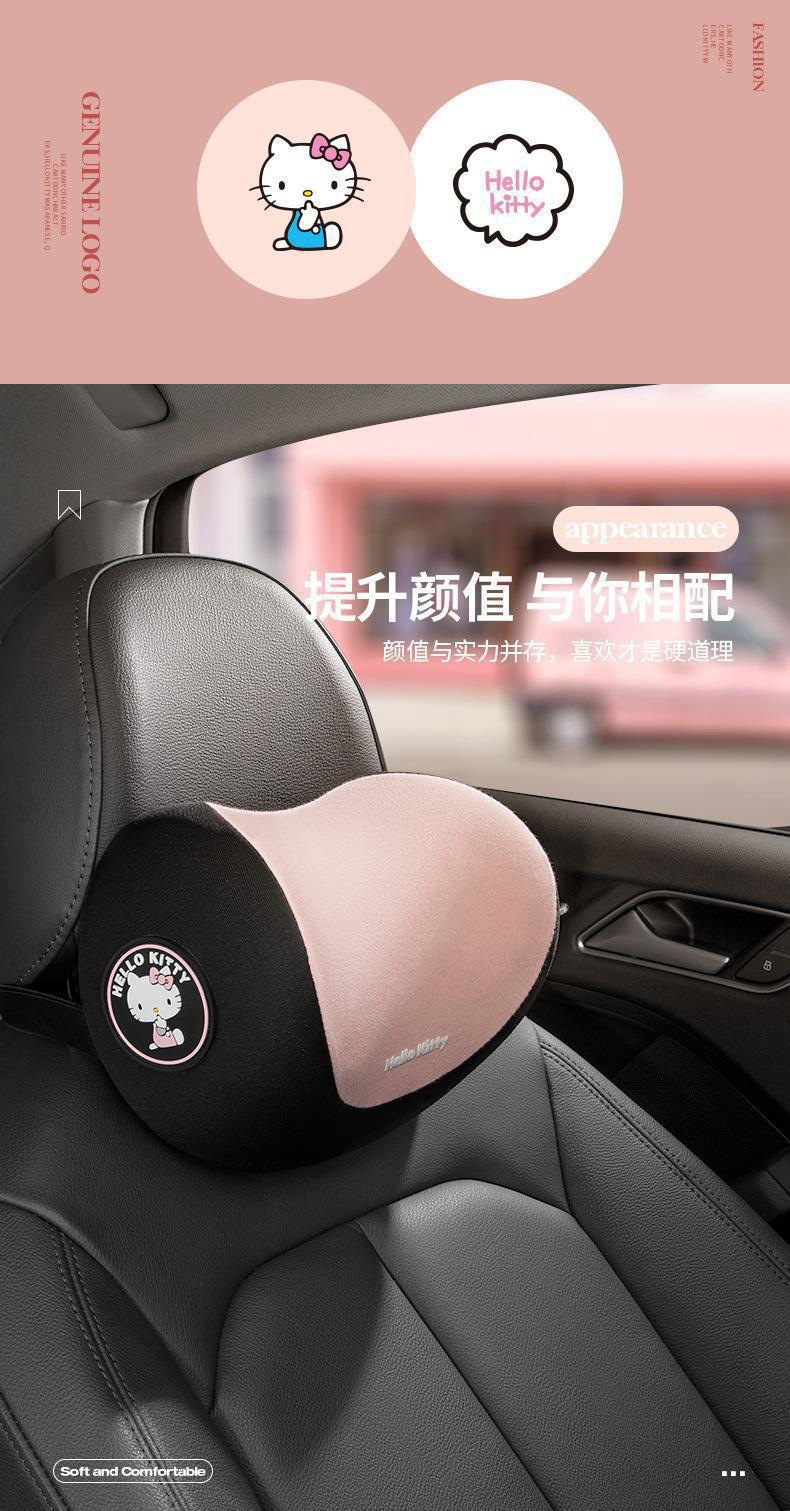Directly Supplied from the Manufacturer, Car Headrest, Neck Pillow, Car Cushion, Cartoon Cute Girl Lumbar Support Seat Pillow