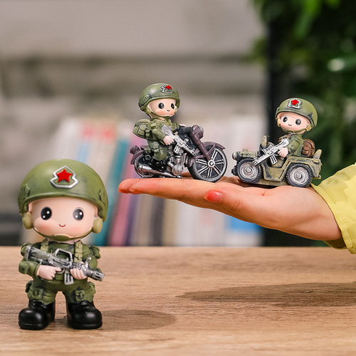 Factory direct supply of home furnishings, special forces cartoon dolls, new dolls, resin crafts, creative decorations