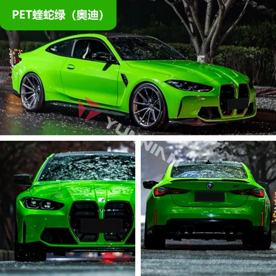 Factory Direct Sales Cross-Border Wholesale Stickers – Auto Color Change Film - pet-viper-green-audi-15216m