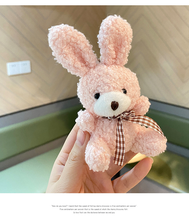 50g Weight Bag Pendant, Keychain Classification 1 Piece Quantity Daily Occasion PP cotton, Plush Material Rabbit, Knot, Bowtie Pattern Unisex Gender Cute Style 1 Piece Rabbit Knot Bowtie Bag Pendant Keychain PP Cotton Plush Unisex Cute Bag Pendant Keychain 7