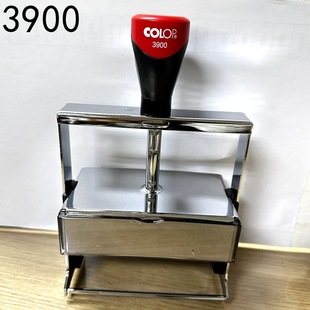 COLOP 3900 Stainless Steel Metal Heavy-duty Flip Seal Engraved Lpu Large Text Seal Frame 55*106MM