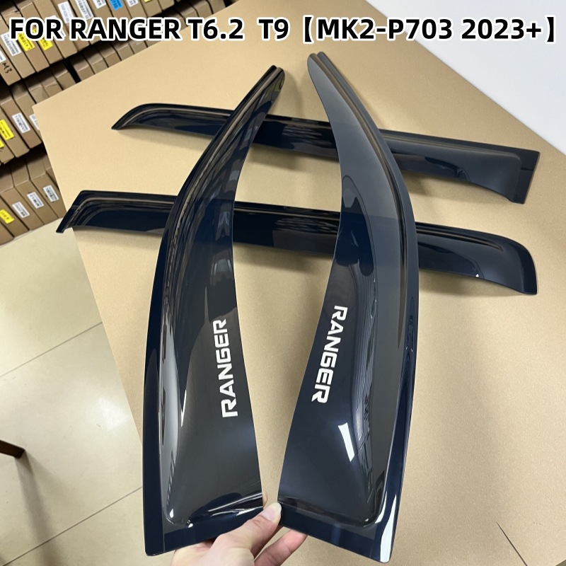 For Ford Ranger T9 Rain and Sunscreen Rain Eyebrow Sun Visor Ford Ranger T6 Window Visor