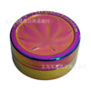 40mm2 -layer gold coin grinding tobacco leaf leaves, colorful gels, two layers of cigarette lighter Herb grider