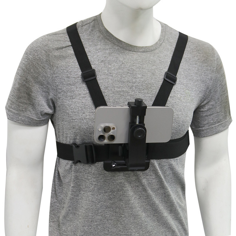 Gopro チェストストラップ一人称視点撮影胸ストラップ携帯電話ホルダー屋外サイクリング携帯電話ライブブロードキャスト|undefined