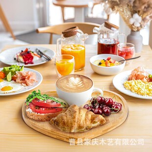 Wooden Heart-shaped Tray Party Party Snack Snack Fruit Tray Creative Shaped Bamboo Tray Cheese